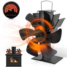 Kaminventilator. Stromloser Ventilator für Kamin Holzöfen Öfen. Geräuscharmer Betrieb. Ventilator Ofenventilator Feuerstelle Kaminöfen für Holz- /