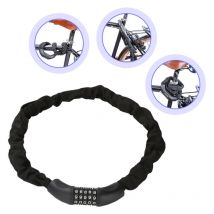 Antivol Velo,Cadenas de velos, avec 5 Chiffres Intelligente Code Câble Antivol pour Vélo Scooter Motos Portail Vélo 90cm - Tolletour