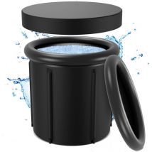 Tolletour - Bain glacé Ice bath 390 Litres Récupération Musculaire Sportif Boost le système immunitaire ø 85 x H78 cm Baignoire de glace
