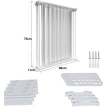 Hengda Barriere de securite avec 5 Pans Protection Cheminée Pare-Feu de Cheminée 310x75cm Barrière de Sécurité Blanc pour bébé Animaux Enfant Grille