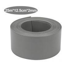 Bordure de jardin en pe Bordurette de jardin flexible Bordure de pelouse 2mm pavé gris 2500x12.5x0.2cm - Tolletour