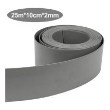 Bordure de jardin en pe Bordurette de jardin flexible Bordure de pelouse 2mm pavé gris 2500x10x0.2cm - Tolletour