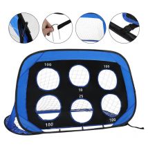 Tolletour - But de Football portable Pop-Up 4-en-1 Cage de Football avec Sac Mini Cage de football pour Enfan 120x80x80 cm 2pcs