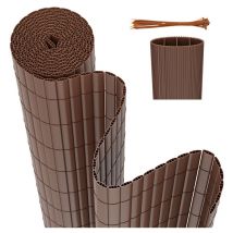 Hengda Canisse en PVC à double face. Brise Vue pour Jardin. Balcon et Terrasse. Occultant Clôture 90 x 300 cm. Résistant aux Intempéries.