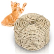 Corde en sisal Corde d'arbre à chat naturelle Échelle de chat Arbre à chat Différentes longueurs. longueur 3000x0.8CM - Tolletour
