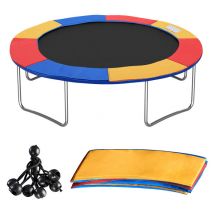 Tolletour - Coussin de Protection pour Trampoline de Remplacement Trampoline Couverture Rembourrage 244 cm Multicouleur