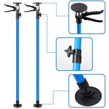 Teleskop 115-290cm Deckenstütze 2er-Set Montagestütze Schnellspann-Stütze Stahl - Tolletour