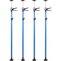 Teleskop 115-290cm Deckenstütze 4er-Set Montagestütze Schnellspann-Stütze Stahl - Tolletour