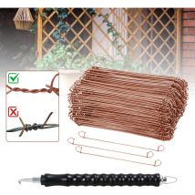 Drillapparat Betonbindedraht verkupferter Rödeldraht mit Rödelzange Bindedraht inkl. Draht Driller 1.0 x 100mm (1000 Stk.) - Tolletour