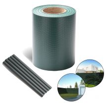 Cran d'intimité de jardin Film Clôture à barreaux en anti-vent Film de clôture 2 pcs pvc 70x0,19m anthracite - Tolletour