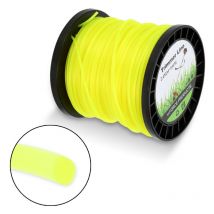TolleTour Fil de coupe 100M débroussailleuse Nylon Roll Trimmer Jaune Rond 2.4mm