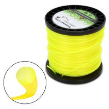 Tolletour - Fil de coupe 100M Fil de tonte pour débroussailleuse Nylon Roll Trimmer Jaune Rond 2.4mm