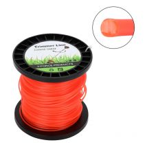 Tolletour - Fil de coupe 100M Fil de tonte pour débroussailleuse Nylon Roll Trimmer Orange Round 2mm