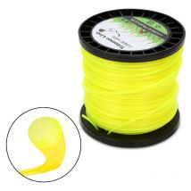 Tolletour - Fil de coupe 100M Fil de tonte pour débroussailleuse Nylon Jaune Rond 2.4mm