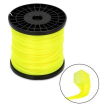 Tolletour - Fil de coupe 100M Nylonr débroussailleuse Nylon jaune 6-skant 3mm