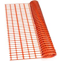 Tolletour - Grillage de signalisation 1x50m, Barrière de signalisation et plastique, Orange