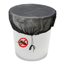 Tolletour - Filet pour tonneau de pluie 6pcs housse pour tonneau 95 cm avec Réglable cordon de serrage Polyester Filet pour Baril de Pluie Noire