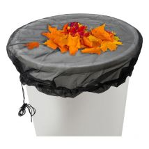 Tolletour - Filet pour tonneau de pluie 10pcs housse pour tonneau 95 cm avec Réglable cordon de serrage Polyester Filet pour Baril de Pluie Noire
