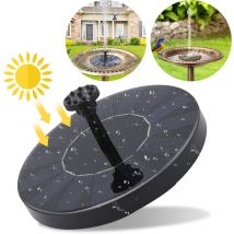 Tolletour - Fontaine solaire 1.5W pompe de bassin solaire 6x Flottante pompe solaire pour bassin de jardin ou bain