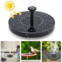 Tolletour - Fontaine solaire 1.5W pompe de bassin solaire 6x Flottante pompe solaire pour bassin de jardin ou bain