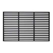 Tolletour - Grille carrée Grille en fonte Fixation barbecue Grille de barbecue Camping 60x40cm