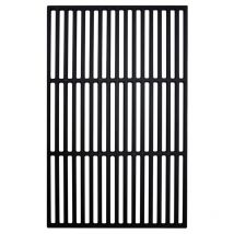 Tolletour - Grille en fonte Carrée Grille de barbecue Grille de cuisson Grille de barbecue en fonte Noir 54x34cm