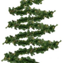 Tolletour - Guirlande de Noel Décoration en sapin artificiel décorations de guirlande de artificielles 5m 100LEDs