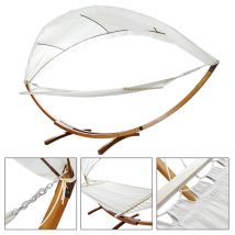 TolleTour Hamac avec support Relax barres d'écartement Hamacs résistant aux intempéries mobile Siège suspendu jusqu'à 200kg Outdoor 415cm