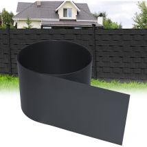 Hart-PVC Anthrazit Sichtschutzstreifen 30 Stück für Doppelstabmatten 2,5mx19cm Zaunsichtschutz für Balkon Gartenzaun - Tolletour
