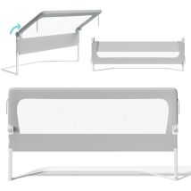 Tolletour 150cm Kinder Bettschutzgitter Bettgitter Kinderbettgitter Babybettgitter Klappbar Höhenverstellbar Rausfallschutz Für Familienbett Und 