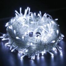 30M 300 led Lichterkette Kaltweiß 8 Lichtmodi Party Garten Innen Außen Deko Weihnachtsbeleuchtung IP44 - Tolletour