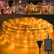 Swanew led Lichtschlauch 40m Warmweiß für Aussen Innen Lichterschlauch Lichterkette Lichtband Partylicht Dekobeleuchtung Weihnachtsbeleuchtung