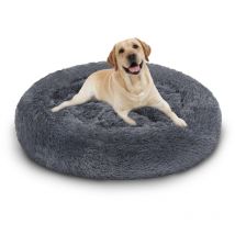 Hundebett Hundebetten Waschbares Hundekissen Weiches Schlafplatz Katzenbett dunkelgrau 80cm - Tolletour