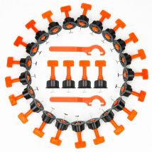 Tolletour - Fliesen Nivelliersystem 220Pack Montagehilfe Fliesen Montage Kit. Alternative zu Fliesenkeilen und Zuglaschen Verleghilfe Fliese