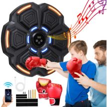 Tolletour - Machine de boxe Musique Boxing Bluetooth Montage mural Plusieurs rythmes musicaux intégrés Il existe deux possibilités de montage