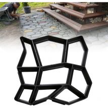 Moule en béton diy moules à paver en plastiqu Pochoirs de pavage professionnels pour l'extérieur Plaques de marchepieds - Tolletour