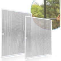 Moustiquaire fenêtre moustiquaire cadre aluminium moustiquaire gaze protection uv imperméable pour fenêtres - 100x120CM - Tolletour