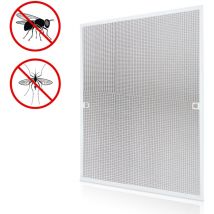 Moustiquaire fenêtre moustiquaire cadre aluminium moustiquaire gaze protection uv imperméable pour fenêtres 100x120CM - Tolletour