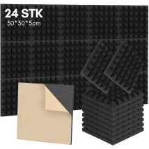 Tolletour - Noppenschaumstoff (ca.30cm x 30cm x 5cm) Raum Akustik Schaumstoff Akustikschaumstoff Schall Dämmung