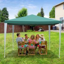 Tolletour - Tente Pavillon Camping Tente de réception robuste Tente de réception pratique 3x3m Vert