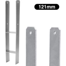 Tolletour - Pfostenanker Pfostenschuhe Langlebig Pfosten Pfostenträger Zum Einbetonieren Materialstärke 4.75 mm Vierkantholzpfosten fuer Pfosten 4x