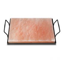 Tolletour - Pierre à sel avec support Pierre à sel pour barbecue xl bbq Set 30x20x3cm Plaque à sel pour repas
