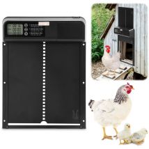 Tolletour - Porte de Automatique Poulailler avec Minuterie Anti-pincement,Porte Poulailler Resiste aux Predateurs, Poulets Poules Oies