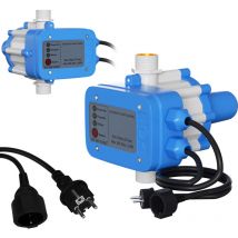 Tolletour - Pressostat Jardin Contrôleur 10 bar max 1.1kw de pression de pompe avec câble Bleu