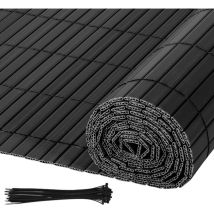 Tolletour Pvc Sichtschutzmatte Balkon – Stabiler Wind- & Sichtschutzfür Balkone Und Gärten, Terrasse & Zaun Grau 100x1000cm
