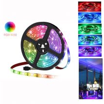 Tolletour - 5M led Streifen Leiste set led Strip LichtBand rgb Lichterkette 30LEDs 5050SMD mit 44 Tasten Fernbedienung