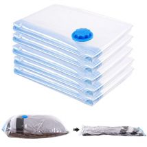 Sac Housse de Rangement 80x120cm Lot de 12 Sacs de Rangement sous Vide sous Vide avec Pompe - Bleu - Tolletour