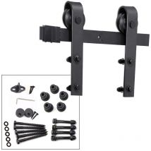 Schiebetürsystem Montageset Laufschiene Holztür Schiebetürbeschlag 183/200cm - Tolletour
