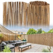 Tolletour Schilfrohrmatte 150×300 Cm Schilf Sichtschutz Für Garten, Balkon & Terrasse, Natürlich & Blickdicht