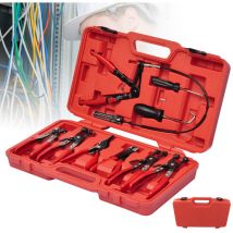 TolleTour Pince à colliers de serrage Pinces Outils Coffret avec mallette de transport Pinces spéciales 11pcs.